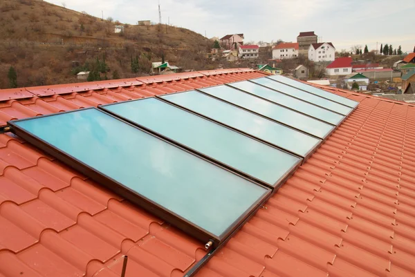 Solar water heating system. — Stock Photo, Image