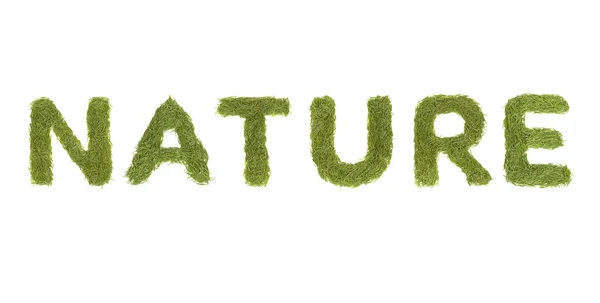 Word "NATURE" — Stock Photo, Image