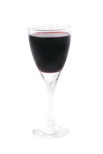 Glass of red wine with clipping path Stock Image