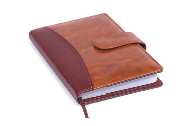 Caderno marrom — Fotografia de Stock