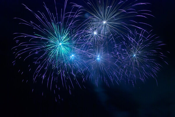 Синий фейерверк
