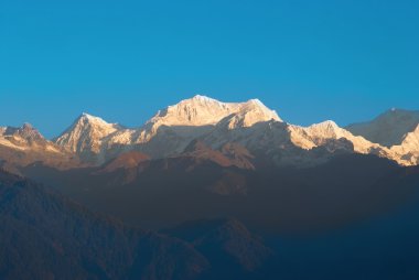 Sunrise above Kangchenjunga clipart