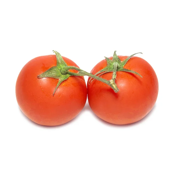 Dwa czerwone pomidory — Zdjęcie stockowe