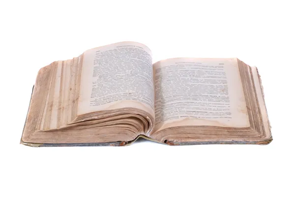 Eski kitap açık — Stok fotoğraf