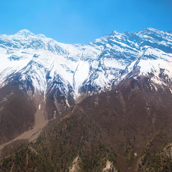 Снежные Тибетские горы — стоковое фото