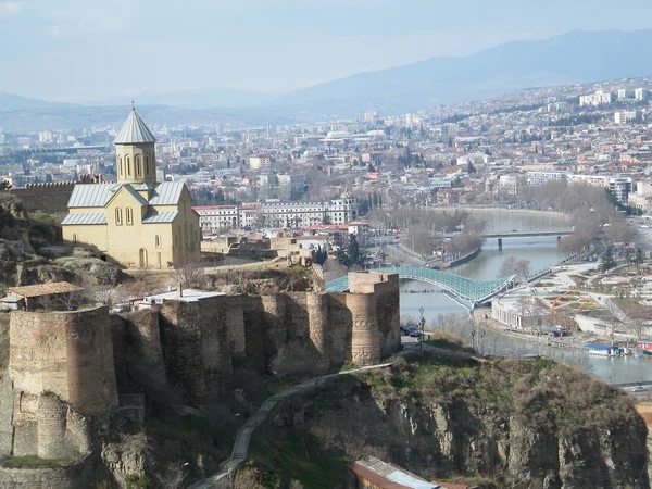 Geórgia - Visão geral do centro da cidade de Tbilisi — Fotografia de Stock