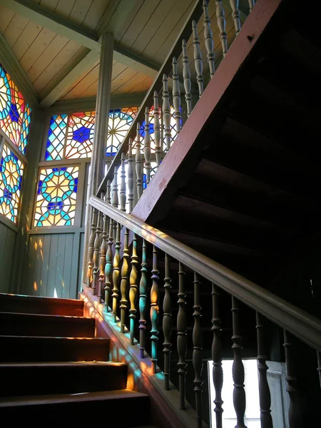 Ξύλινες σκάλες — Φωτογραφία Αρχείου