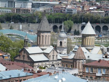 Tbilisi overview, Republic of Georgia clipart