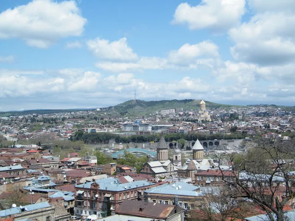 Översikt över Tbilisi, Georgien — Stockfoto