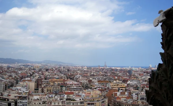 Pohled na město Barcelona — Stock fotografie