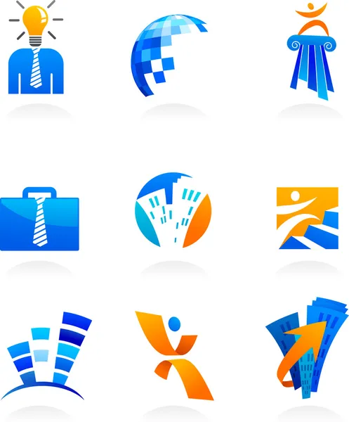Collection d'icônes d'affaires et de conseil — Image vectorielle