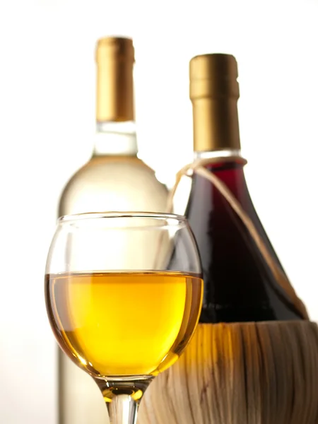 White and red wine — Stock Photo, Image