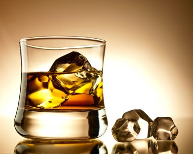 Whiskey on the rocks clipart