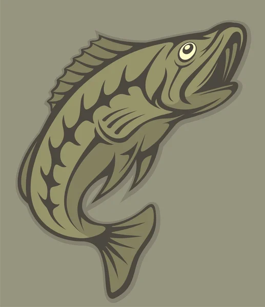 Lineart balık — Stok Vektör