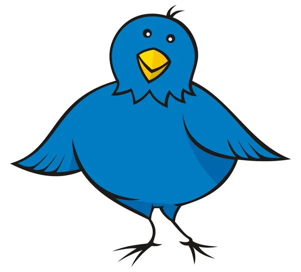 Malý modrý pták — Stockový vektor