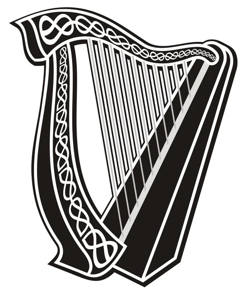 Ícone de harpa — Vetor de Stock