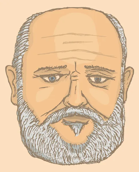 Porträt eines alten Mannes — Stockvektor
