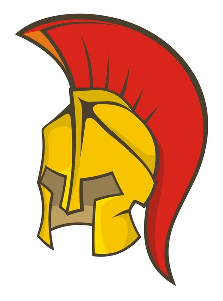 Ancient soldier helmet — Stock Vector