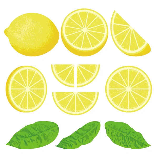 Ícones de limão —  Vetores de Stock