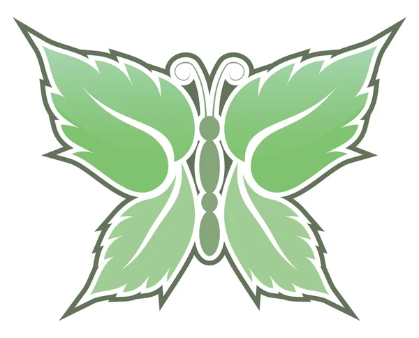 Papillon de menthe — Image vectorielle