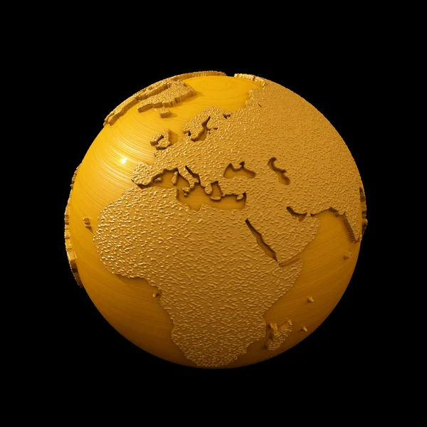 Globe of gold — Stock Photo, Image