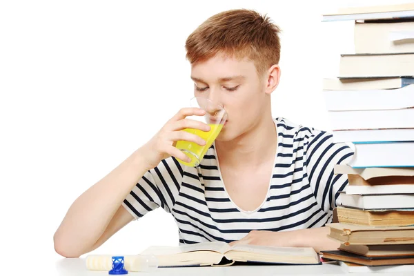 Estudiante bebida suplemento dietético — Foto de Stock