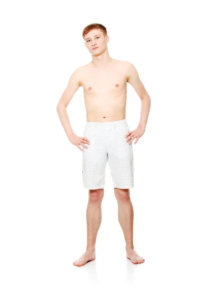 Junger Mann für den Sommer eingekleidet — Stockfoto