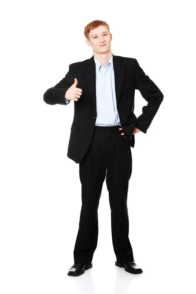 Portrait of young handsome businessman — Stock Photo, Image