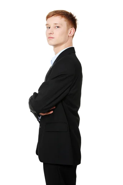 Retrato lateral de homem de negócios — Fotografia de Stock