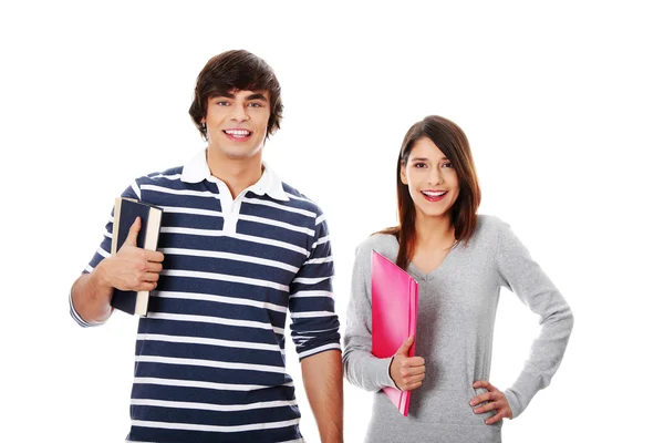 Young happy students. Royalty Free Stock Photos