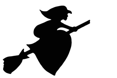 Black witch clipart