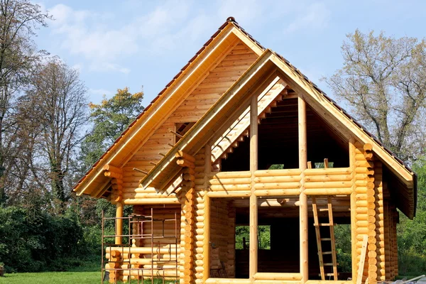 Οικολογική ξύλινο εξοχικό σπίτι Εικόνα Αρχείου