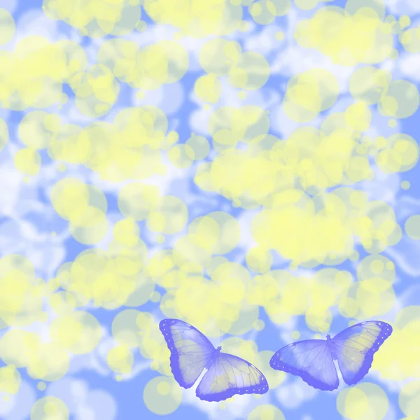 Abstrakter Hintergrund mit Schmetterlingen — Stockfoto