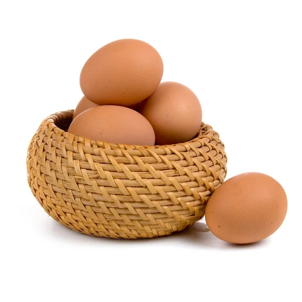 Sepette yumurtalar — Stok fotoğraf
