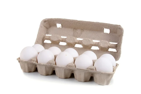 Bir paket içinde yumurta — Stok fotoğraf