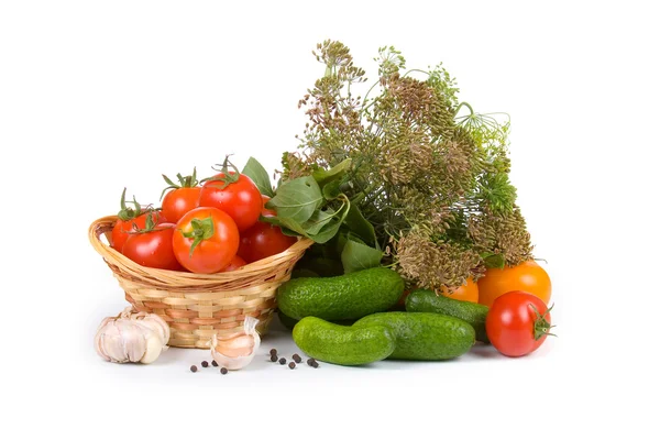 Příprava zeleniny pro solení — Stock fotografie
