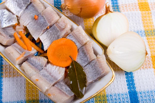 Salted herring — Stock Photo, Image