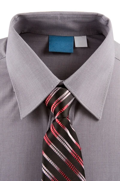 Gray business shirt and tie — Stock Photo, Image