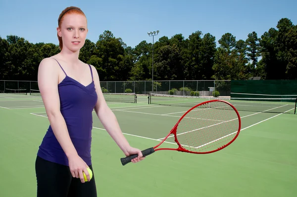 여자 테니스 — 스톡 사진