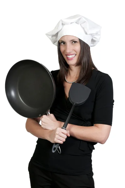Mulher chef — Fotografia de Stock