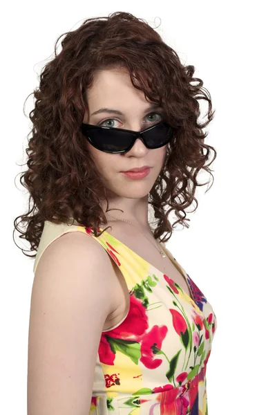 Γυναίκα με γυαλιά ηλίου — Φωτογραφία Αρχείου