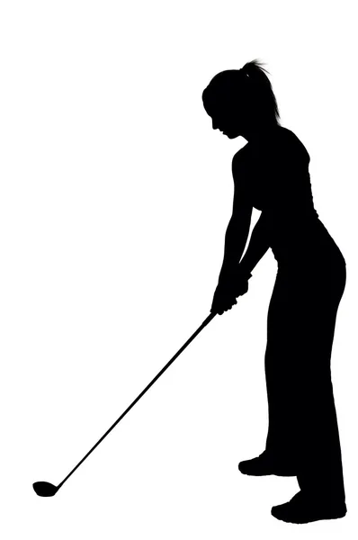 女子高尔夫球手 — 图库照片