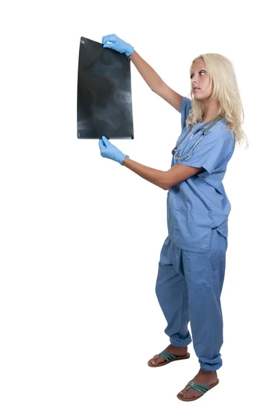 Женщина-радиолог — стоковое фото