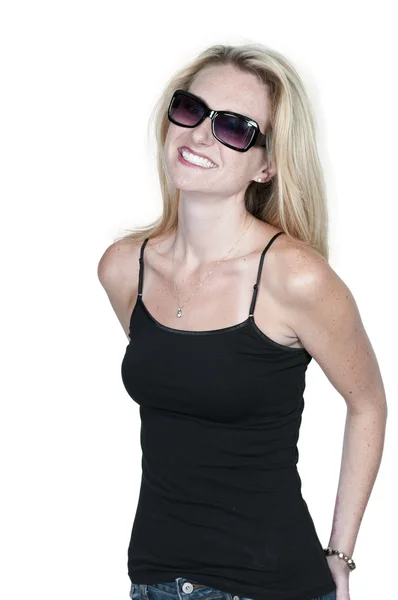 Mulher em óculos de sol — Fotografia de Stock