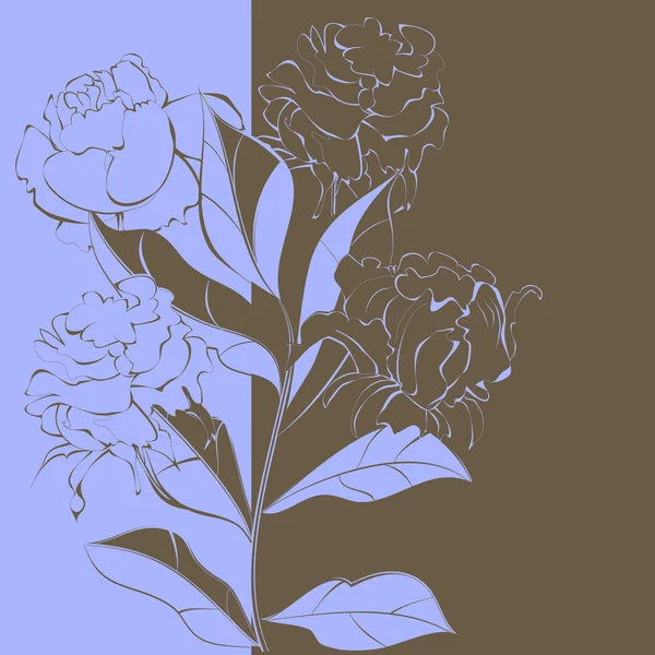 Контраст квіткові фону — стоковий вектор