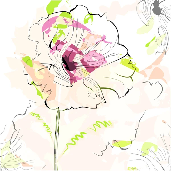 Абстрактный цветочный фон — стоковый вектор