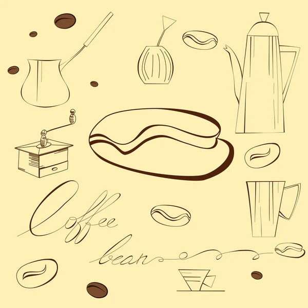 Кофейная фасоль — стоковый вектор