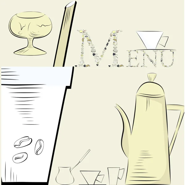 Modèle de menu — Image vectorielle