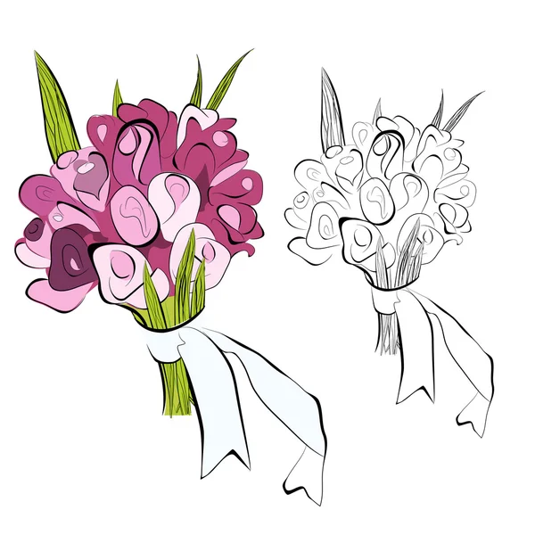 Куча цветов — стоковый вектор