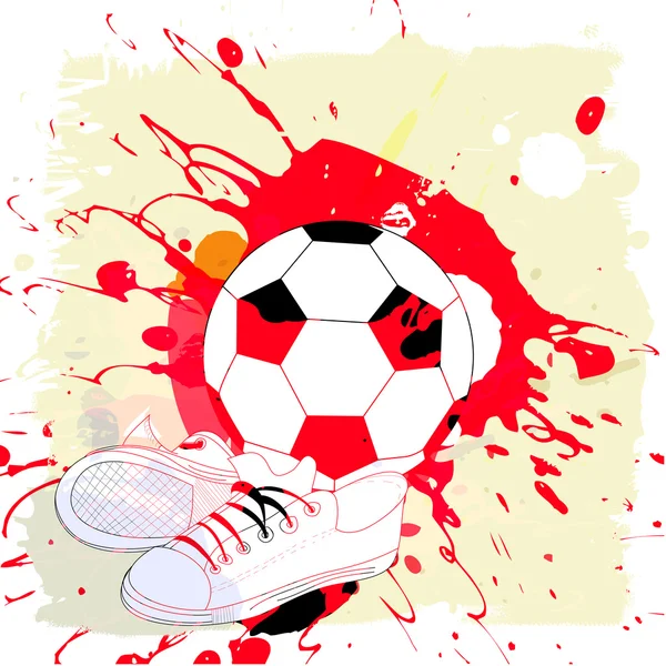Абстрактный фон с футбольным шаблоном — стоковый вектор